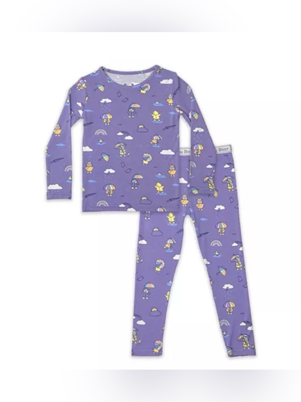 NWT Kids’ Bellabu Bear Toddler Rainbow Bear Two-Piece PJ Set Sz. 4T